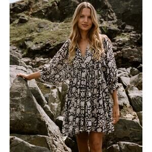 Daughters of india Kyra Mini Dress Pepper